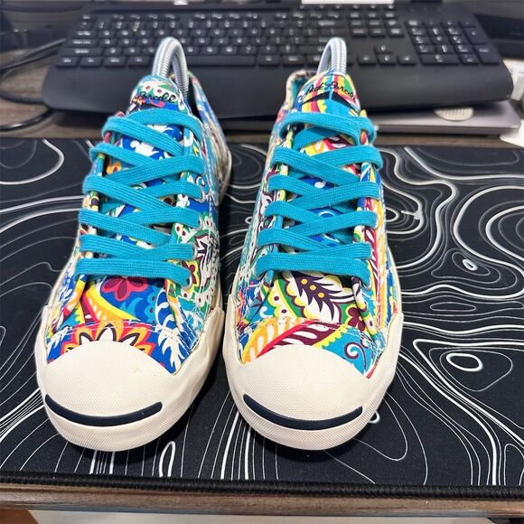 Converse Shoes - Converse Jack Purcell Women's Floral Paisley Sneakers Size 5.5